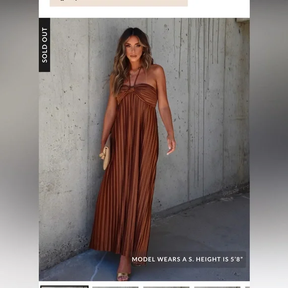 Vici Maxi Halter Dress - Picture 2 of 2